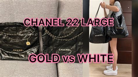 chanel 22 large white